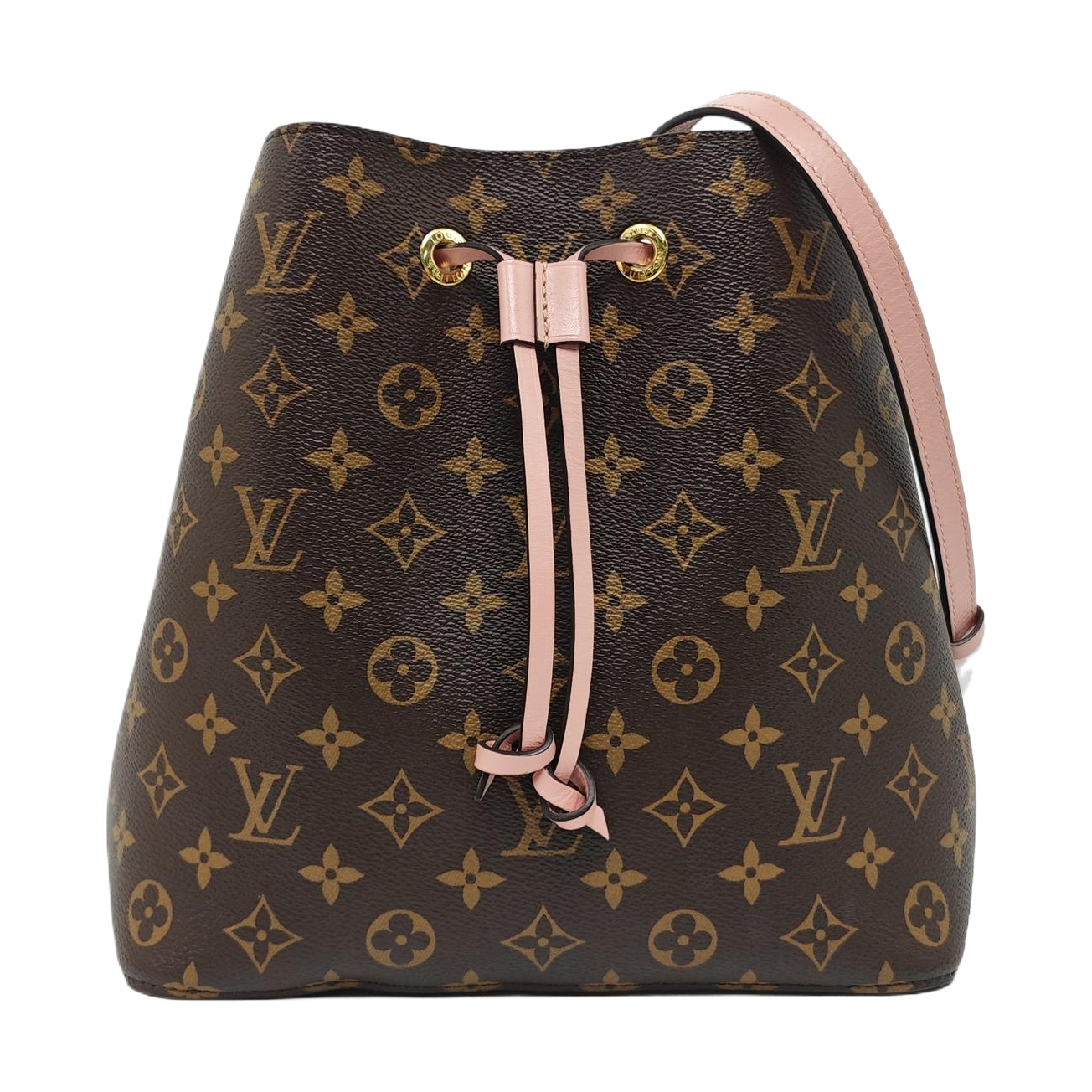 NÉONOÉ MM Monogram Coated Canvas Brown