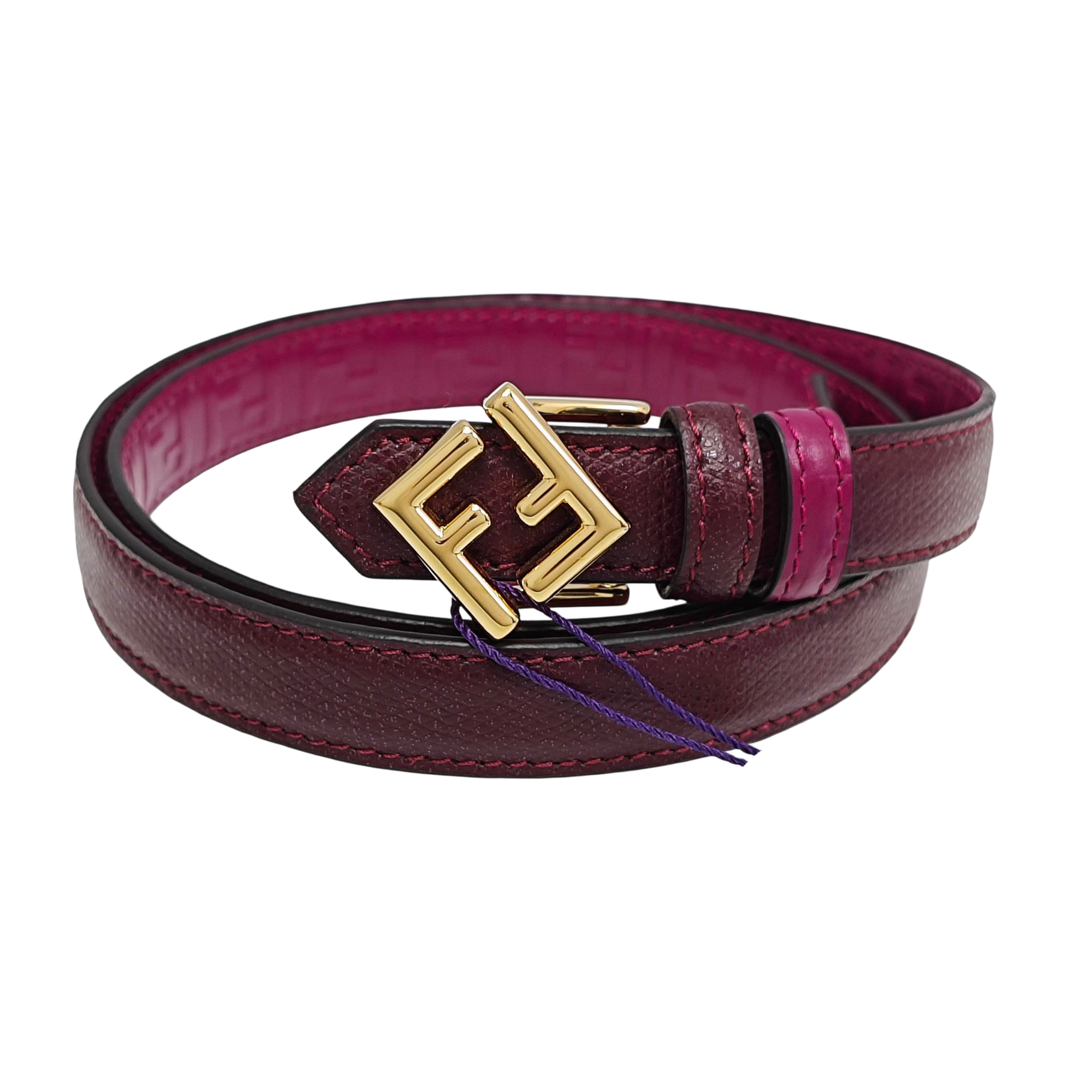 Leather Belt Purple