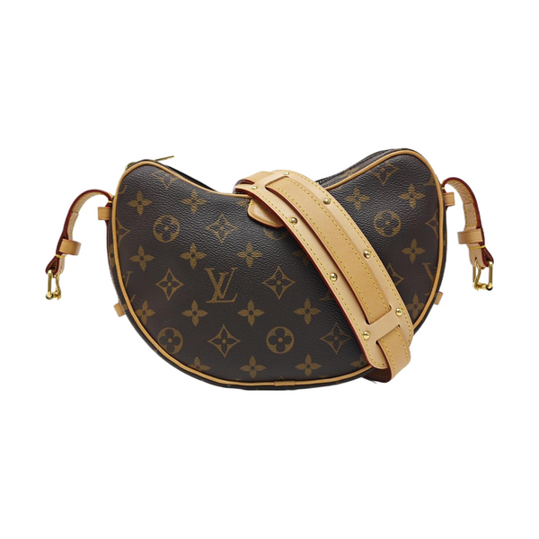 CROISSANT Monogram Coated Canvas Brown