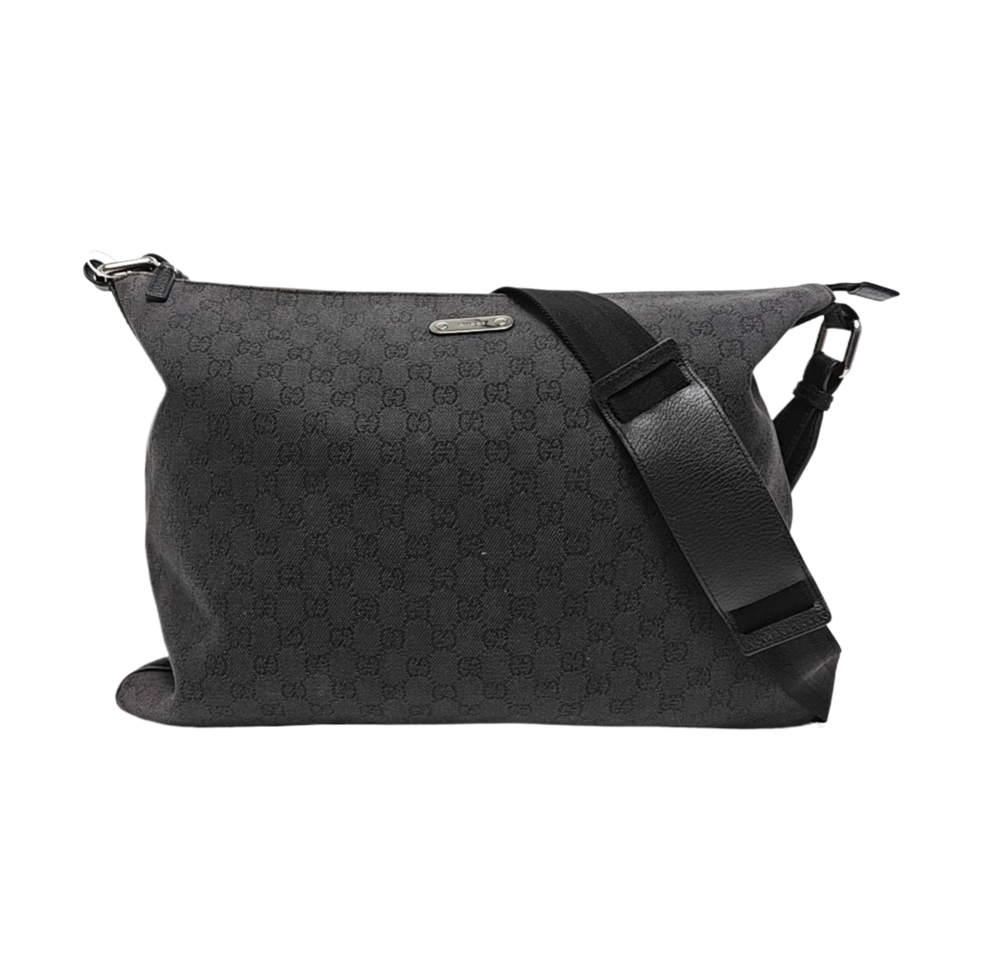 Monogram Canvas Shoulder Bag Brown