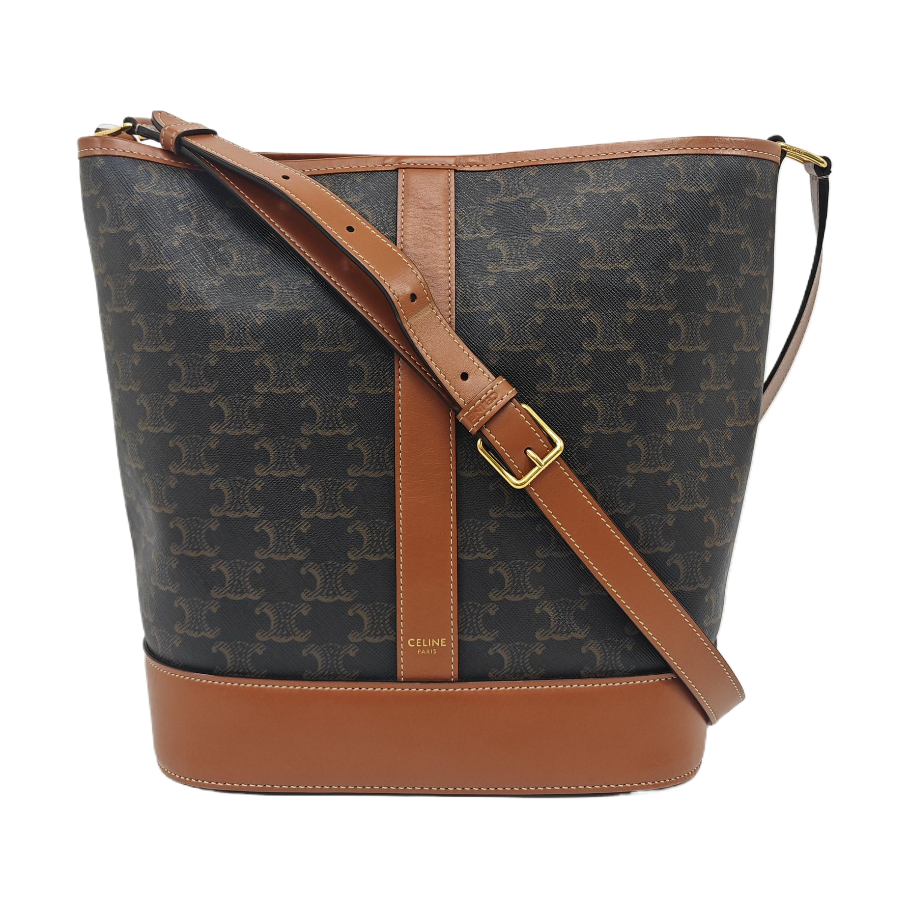 TRIOMPHE CANVAS Medium Coated Canvas Brown