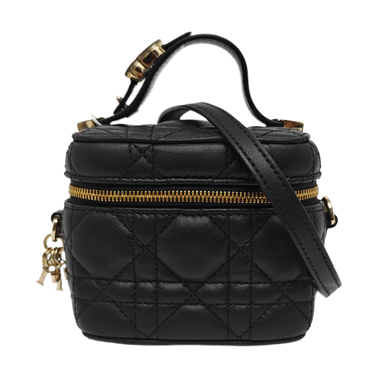 Lady Dior Super Mini Cannage Lambskin Black