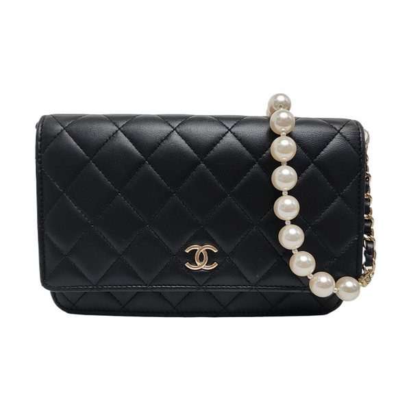 WOC Quilted Lambskin Black
