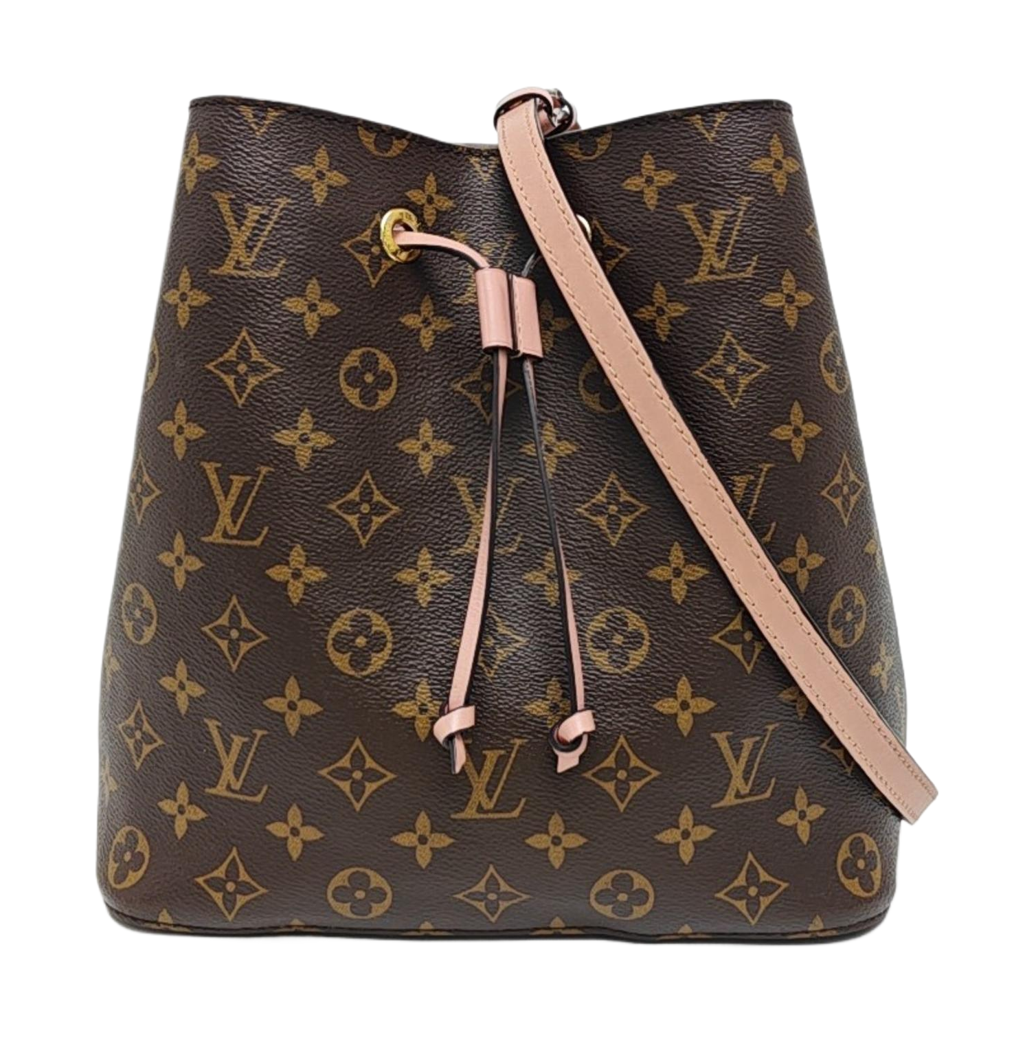 NÉONOÉ MM Monogram Coated Canvas Brown