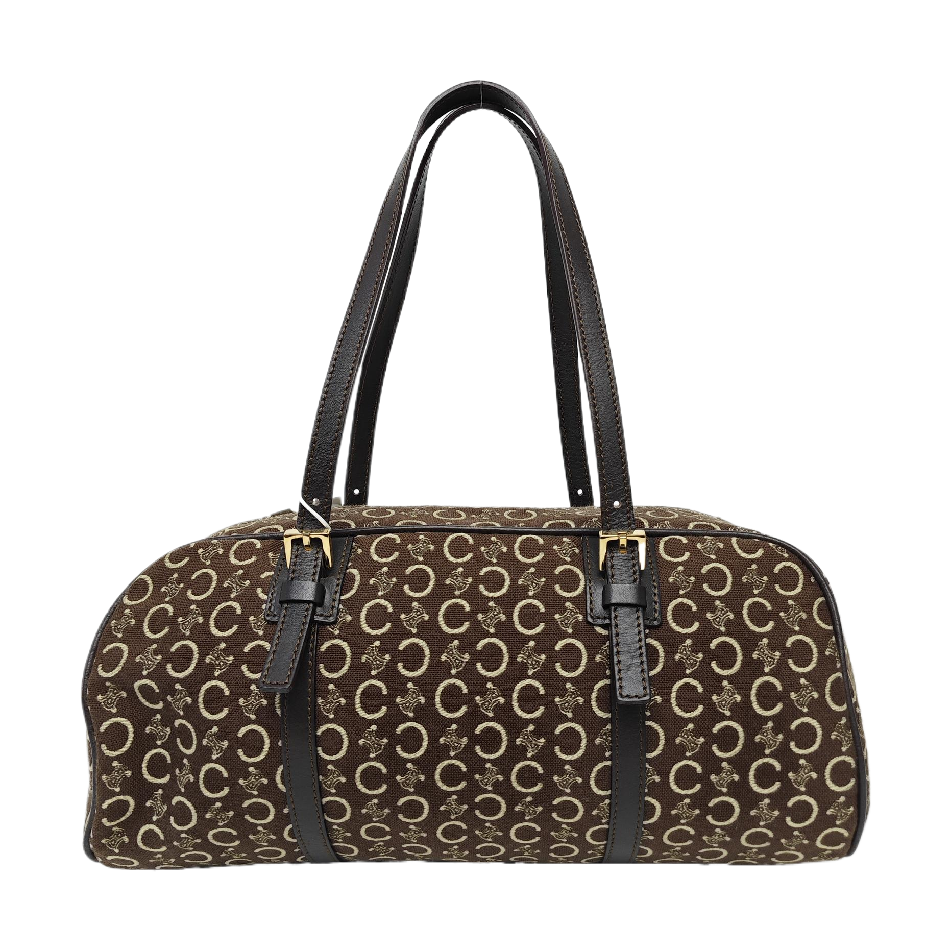 Canvas Top Handle Bag Brown
