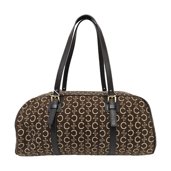 Canvas Top Handle Bag Brown