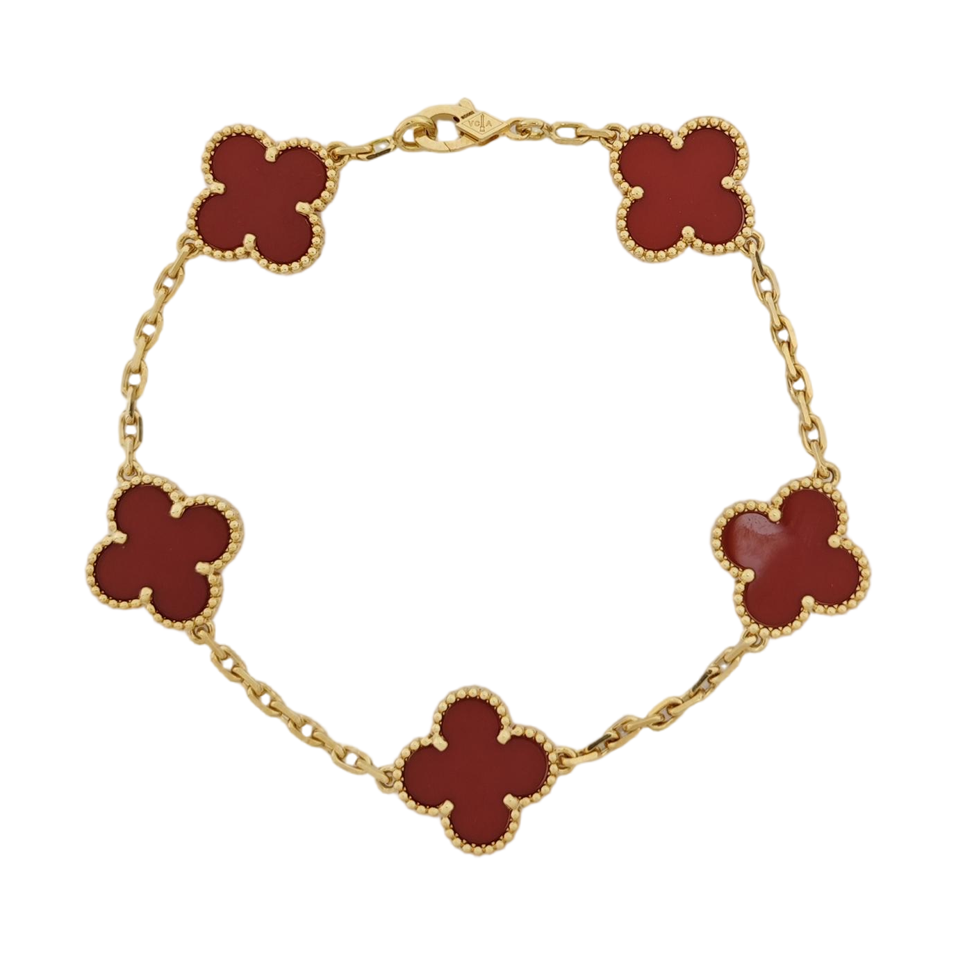 Vintage Alhambra 18k Gold Bracelet