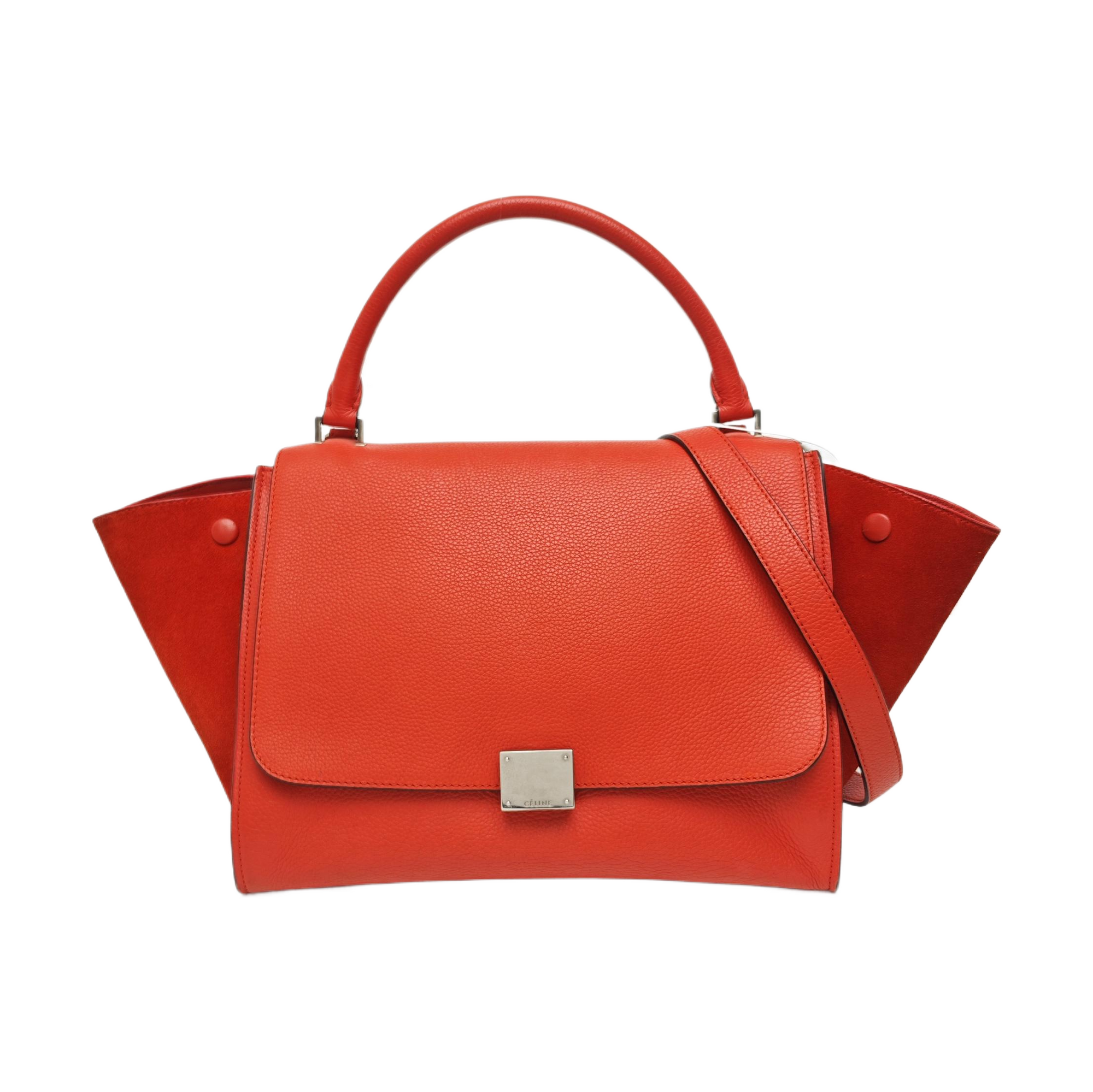 TRAPEZE Medium Calfskin Red