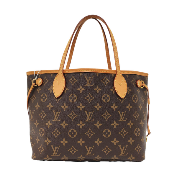 NEVERFULL PM Monogram Coated Canvas Brown