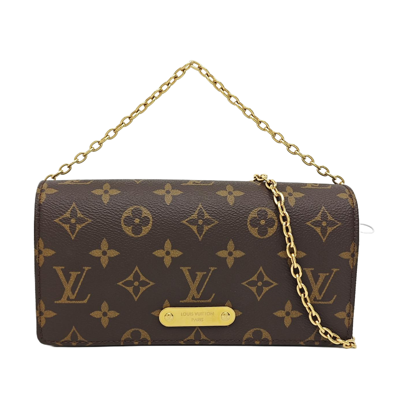 Lily Monogram Coated Canvas Brown