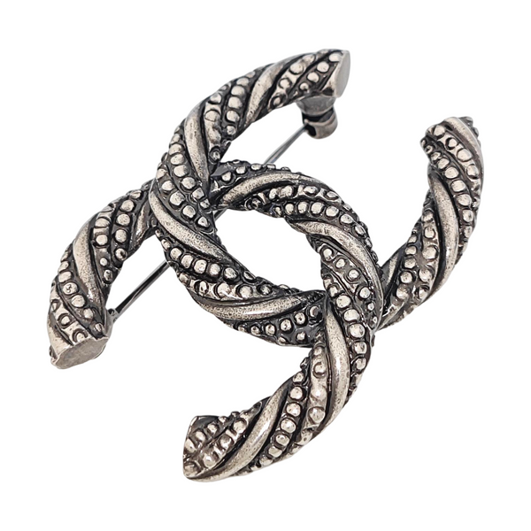 Vintage Metal Silver Brooch