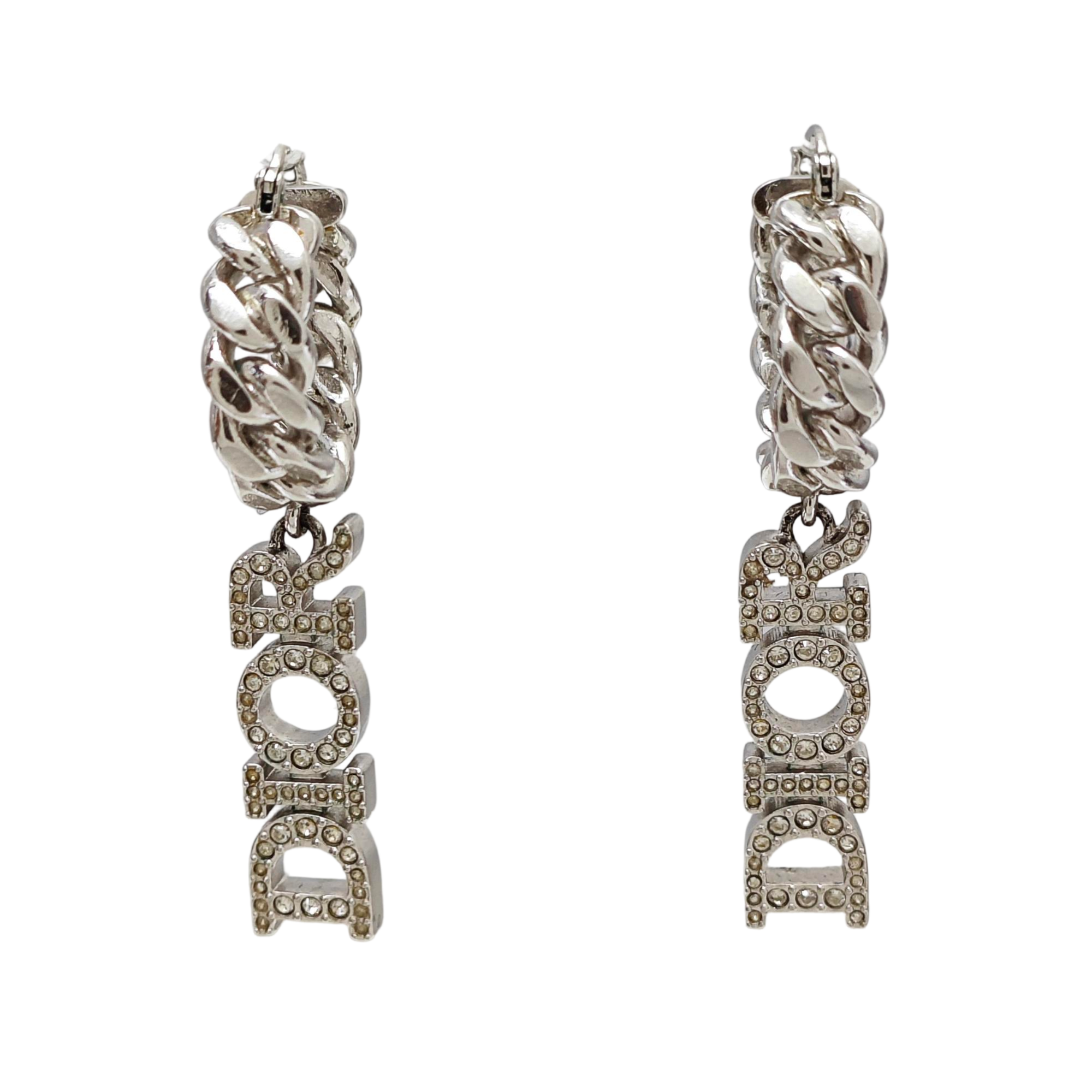 Dio(r)evolution Metal Silver Stud Earrings