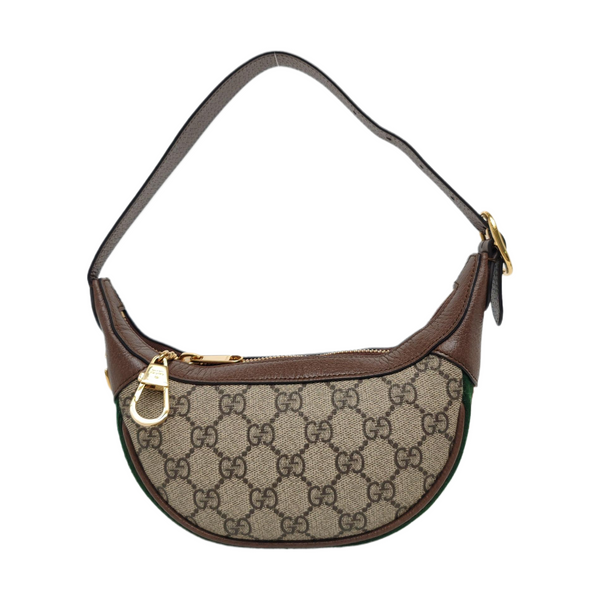 Ophidia Mini Monogram Coated Canvas Beige