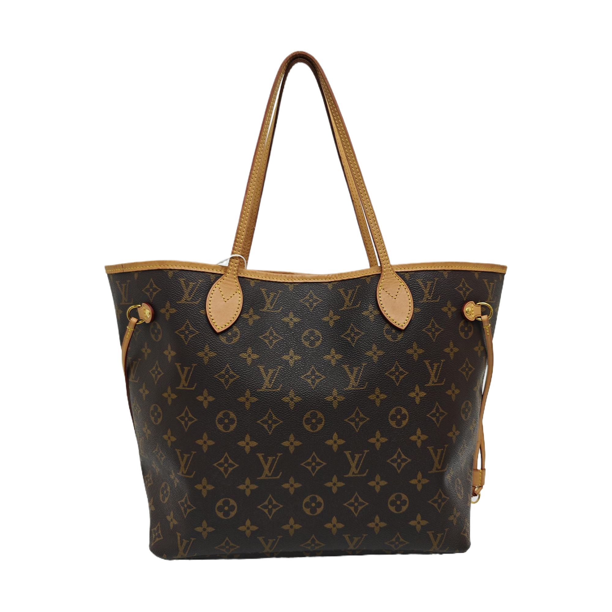 NEVERFULL MM Monogram Coated Canvas Brown