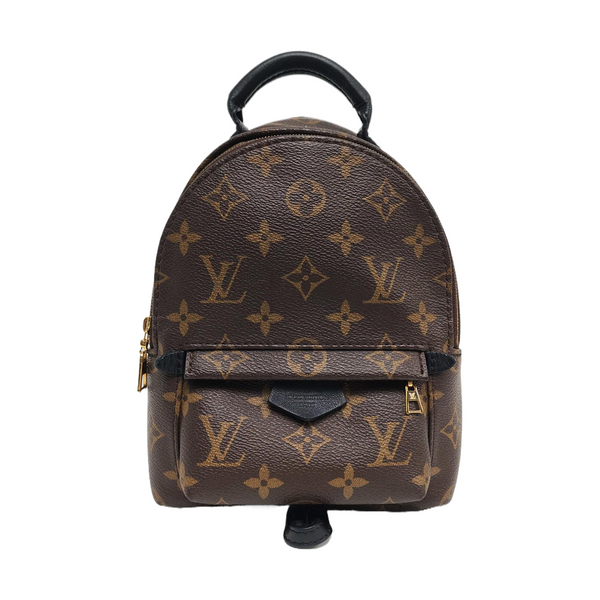 PALM SPRINGS Mini Monogram Coated Canvas Brown