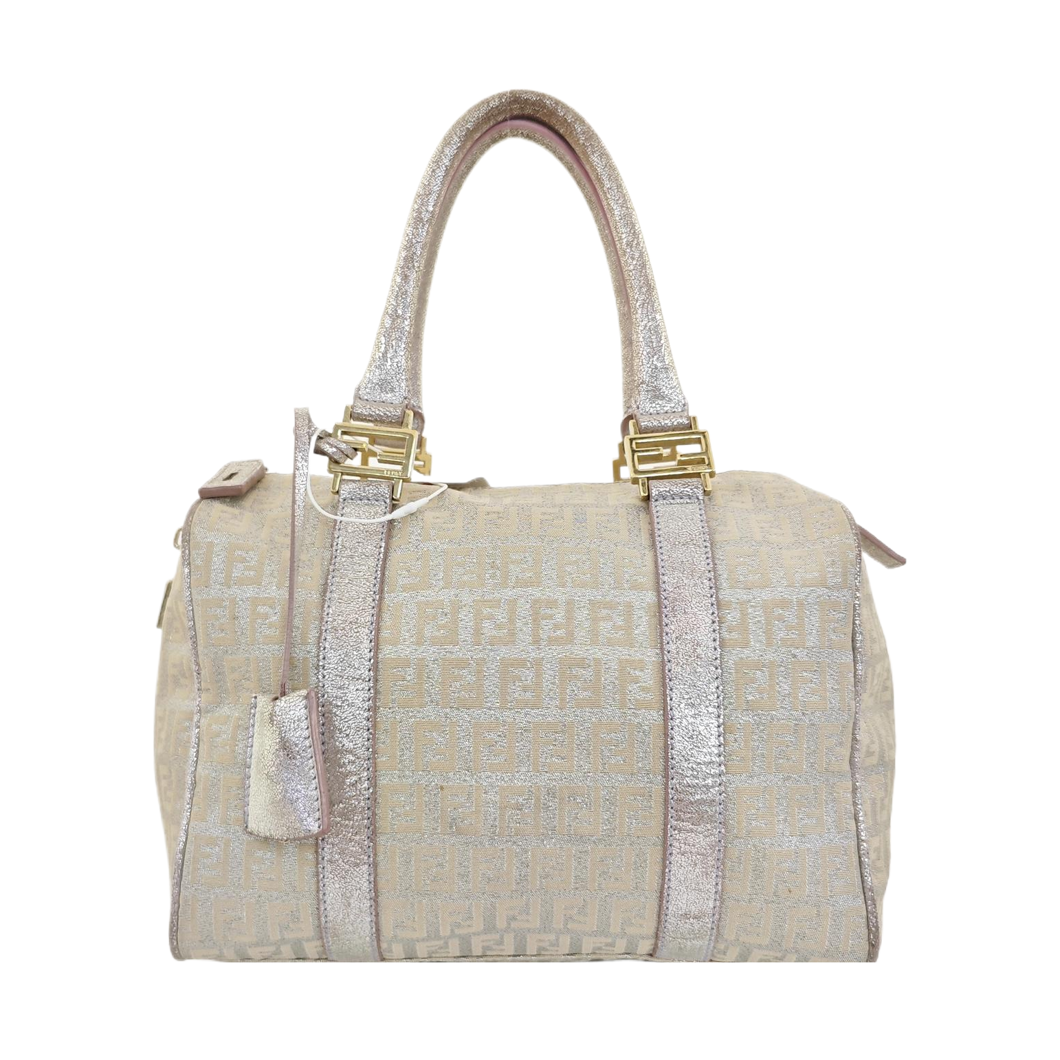Canvas Top Handle Bag White