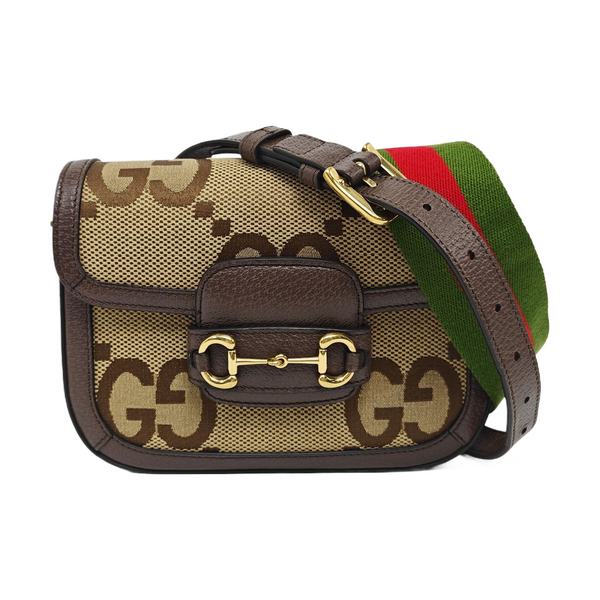 Horsebit 1955 Mini Monogram Canvas Beige