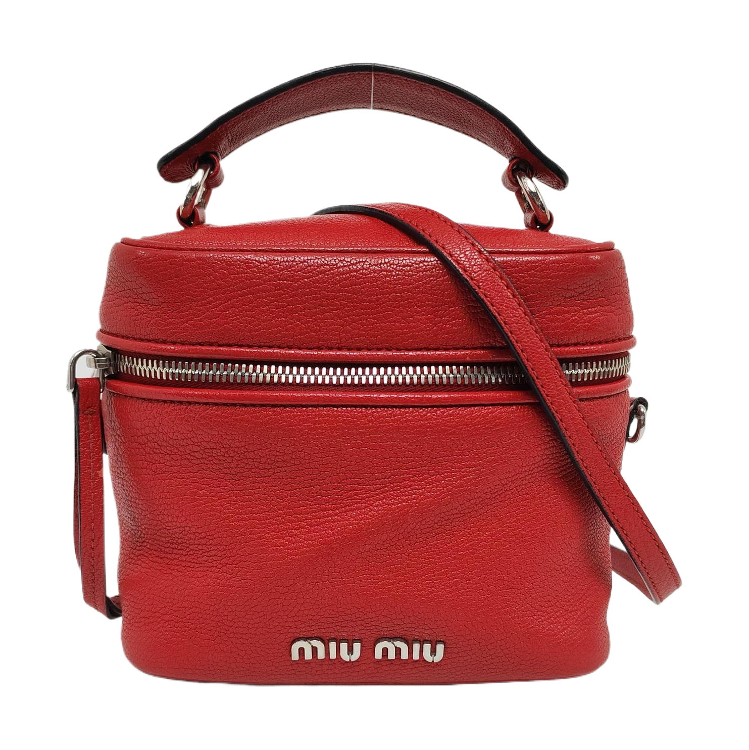 Calfskin Shoulder Bag Red