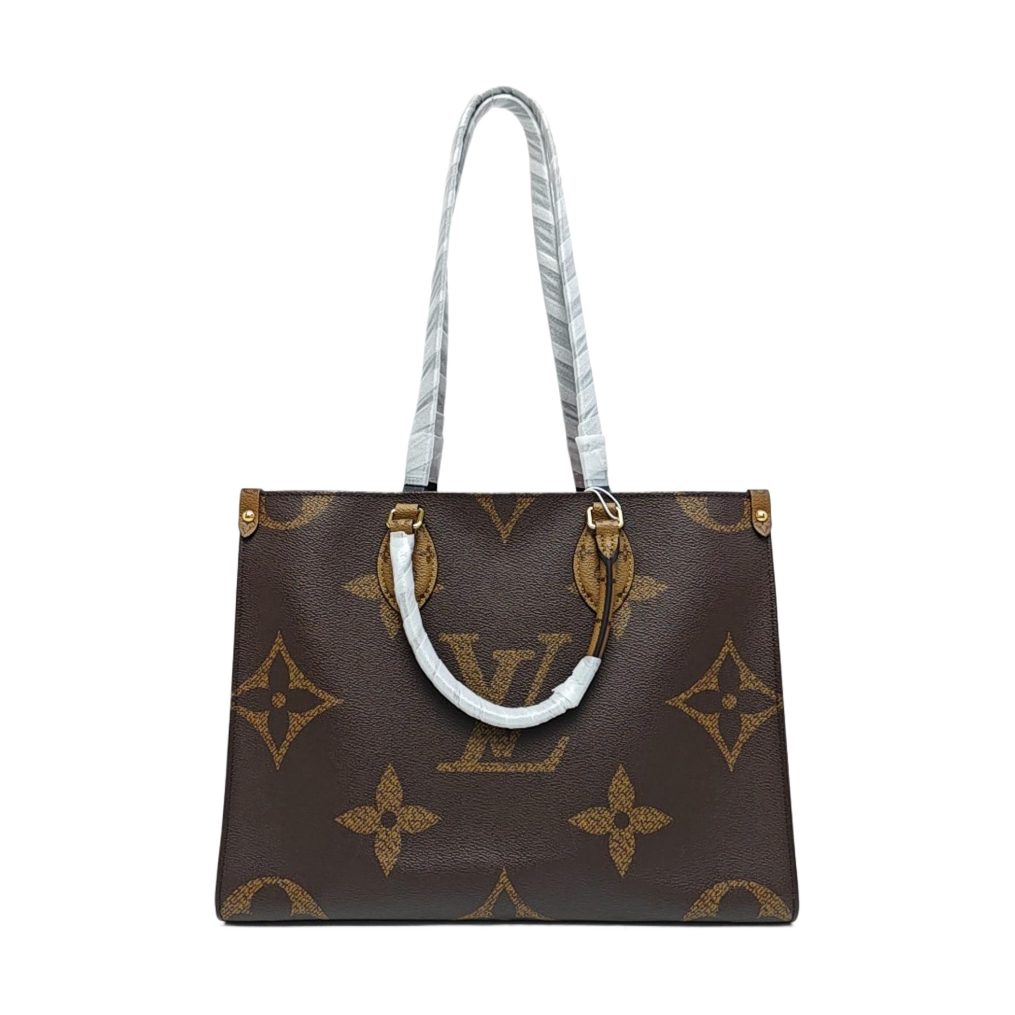 ONTHEGO MM Monogram Coated Canvas Brown
