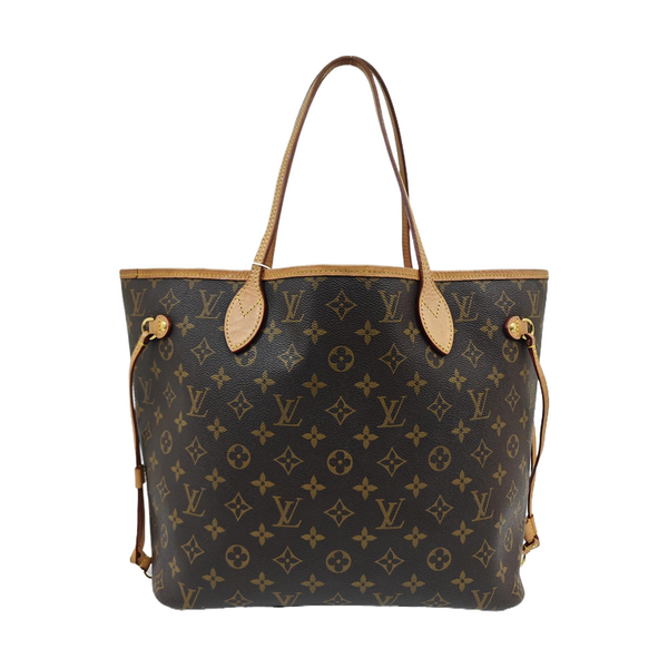 NEVERFULL MM Monogram Coated Canvas Brown