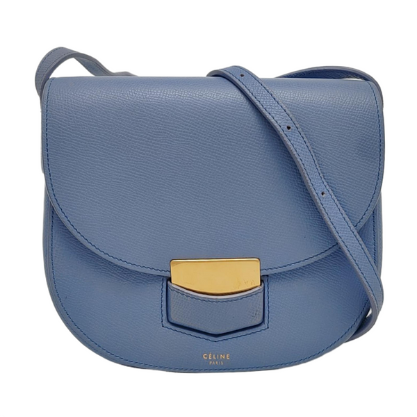 TROTTEUR Small Calfskin Blue