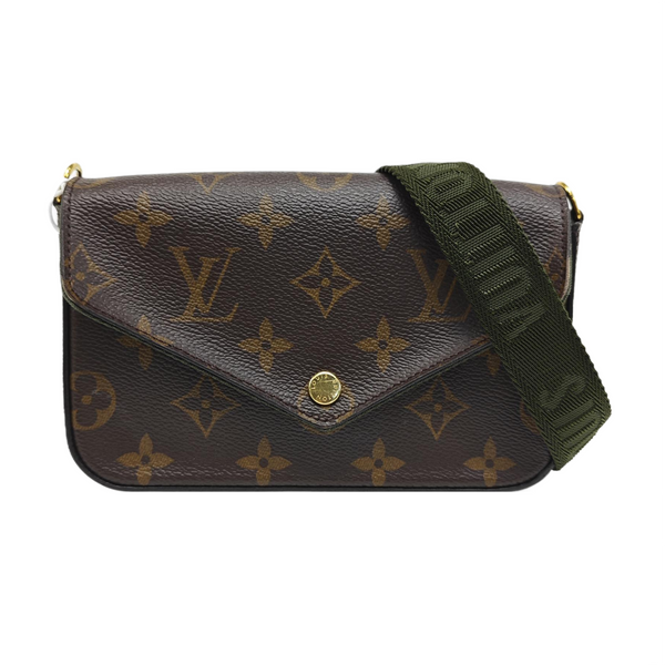 FÉLICIE Monogram Coated Canvas Brown