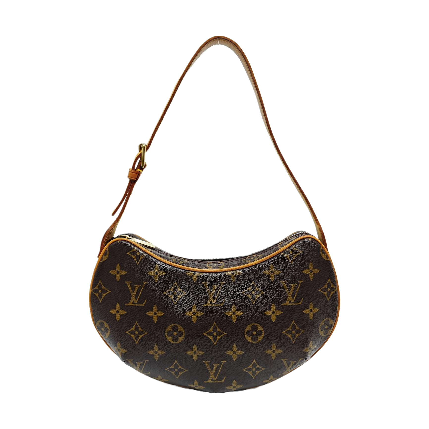 CROISSANT PM Monogram Coated Canvas Brown