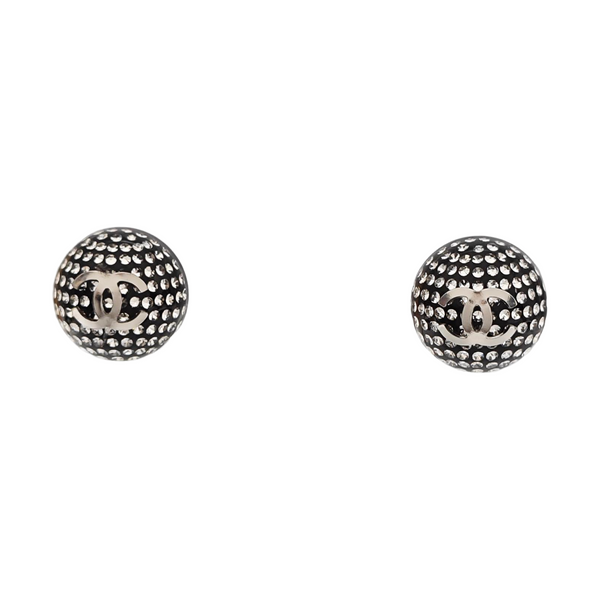 Synthetic Crystal Black Stud Earrings