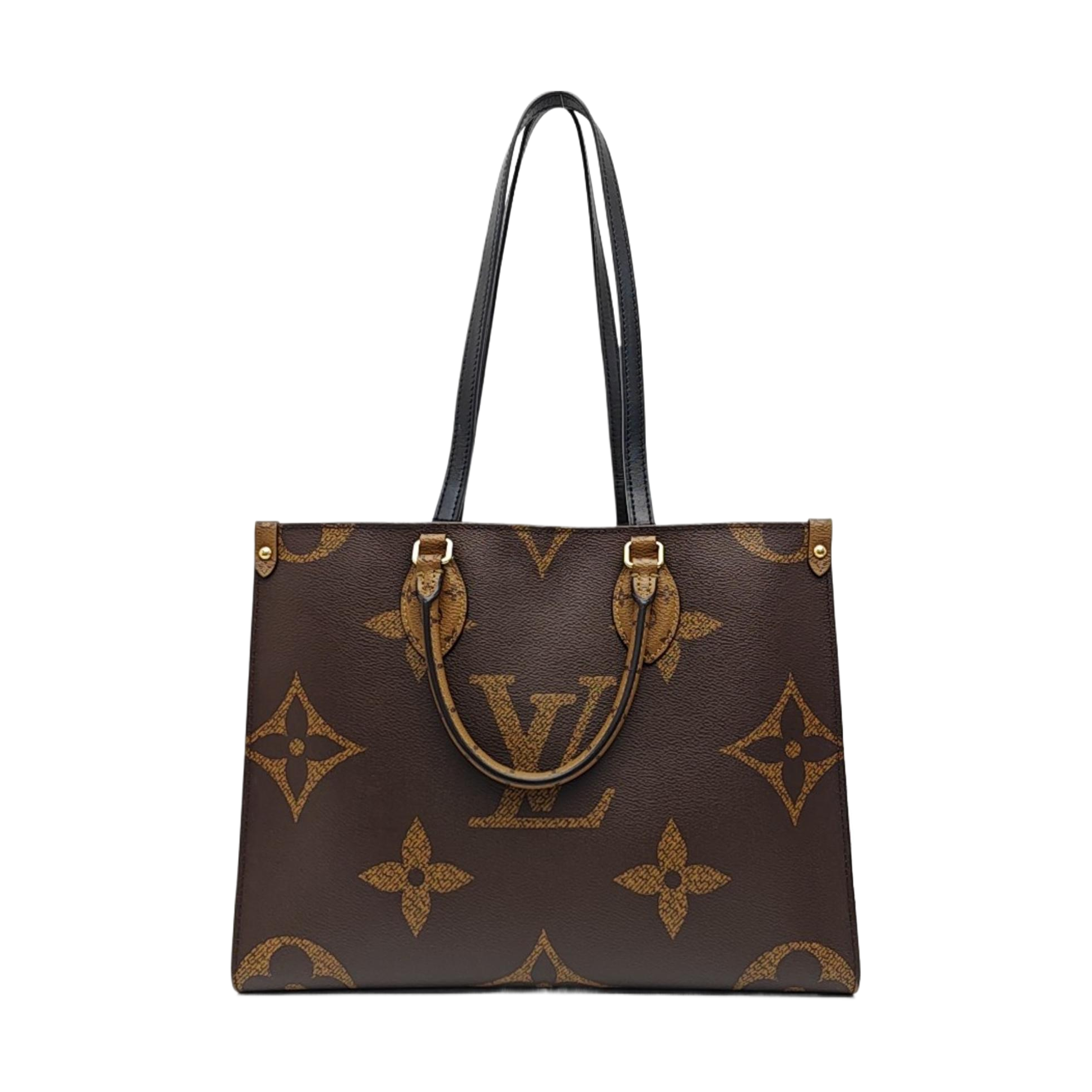 ONTHEGO MM Monogram Coated Canvas Brown