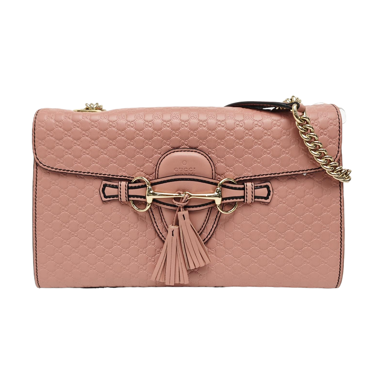 Emily Chain Monogram Calfskin Pink