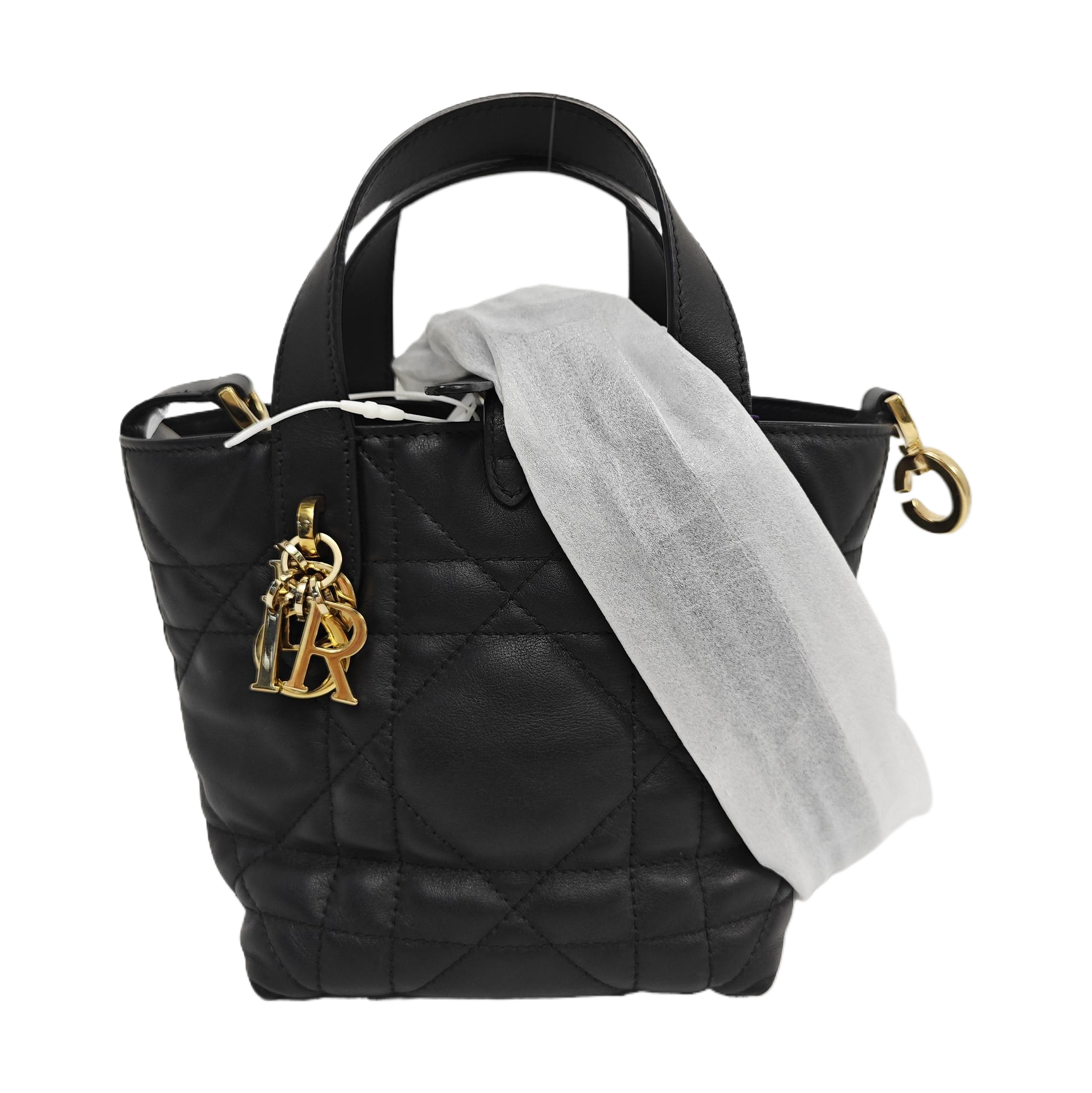 Toujours Nano Cannage Calfskin Black