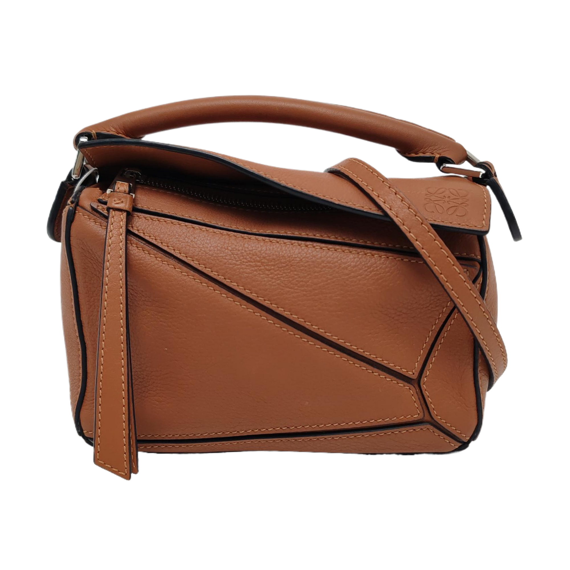 Authenticated pre-owned  Puzzle Mini Calfskin Brown - Crossbody Bag at Looply