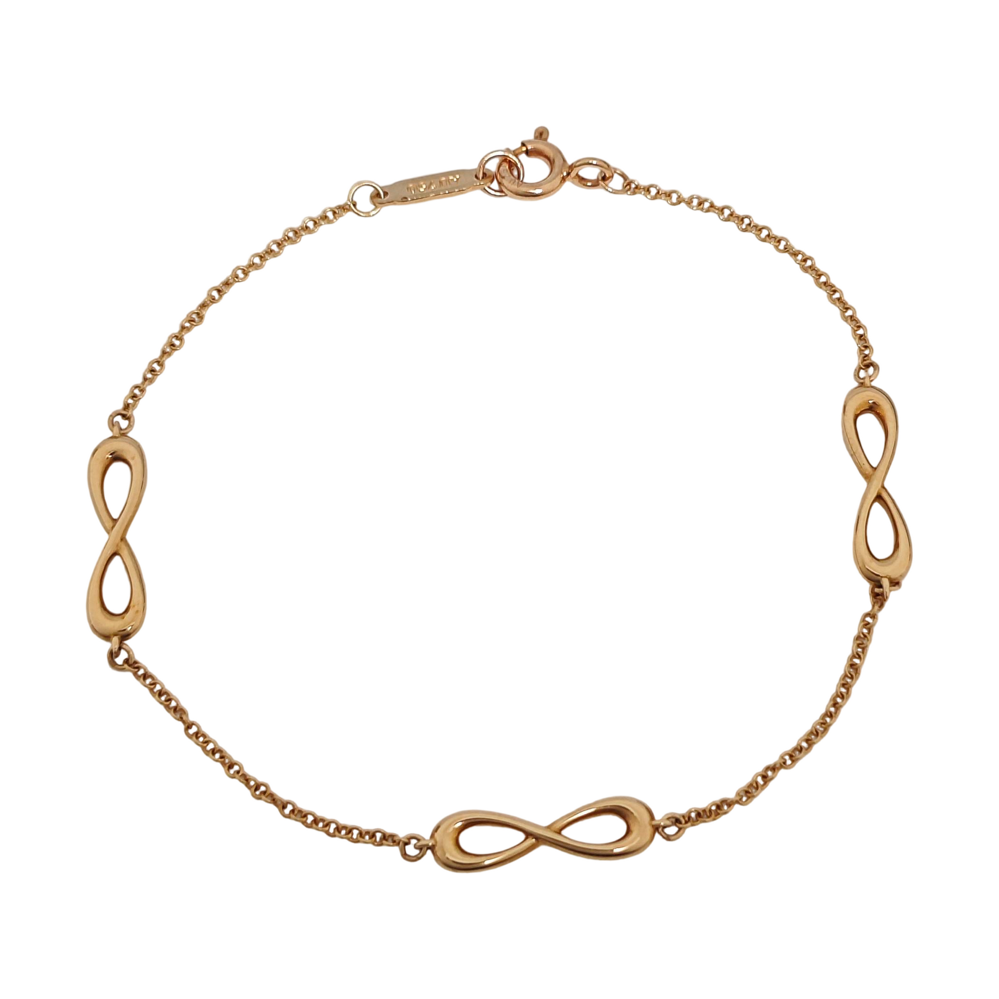 Tiffany Infinity 18k Rose Gold Bracelet