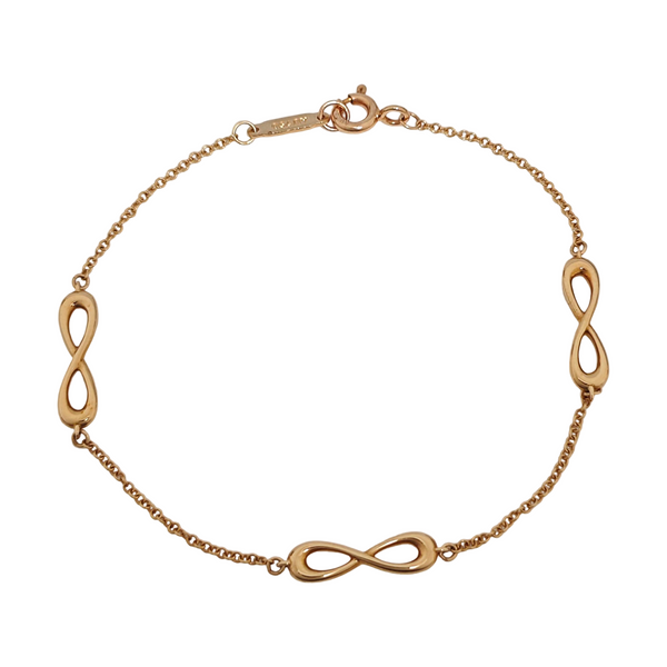 Tiffany Infinity 18k Rose Gold Bracelet