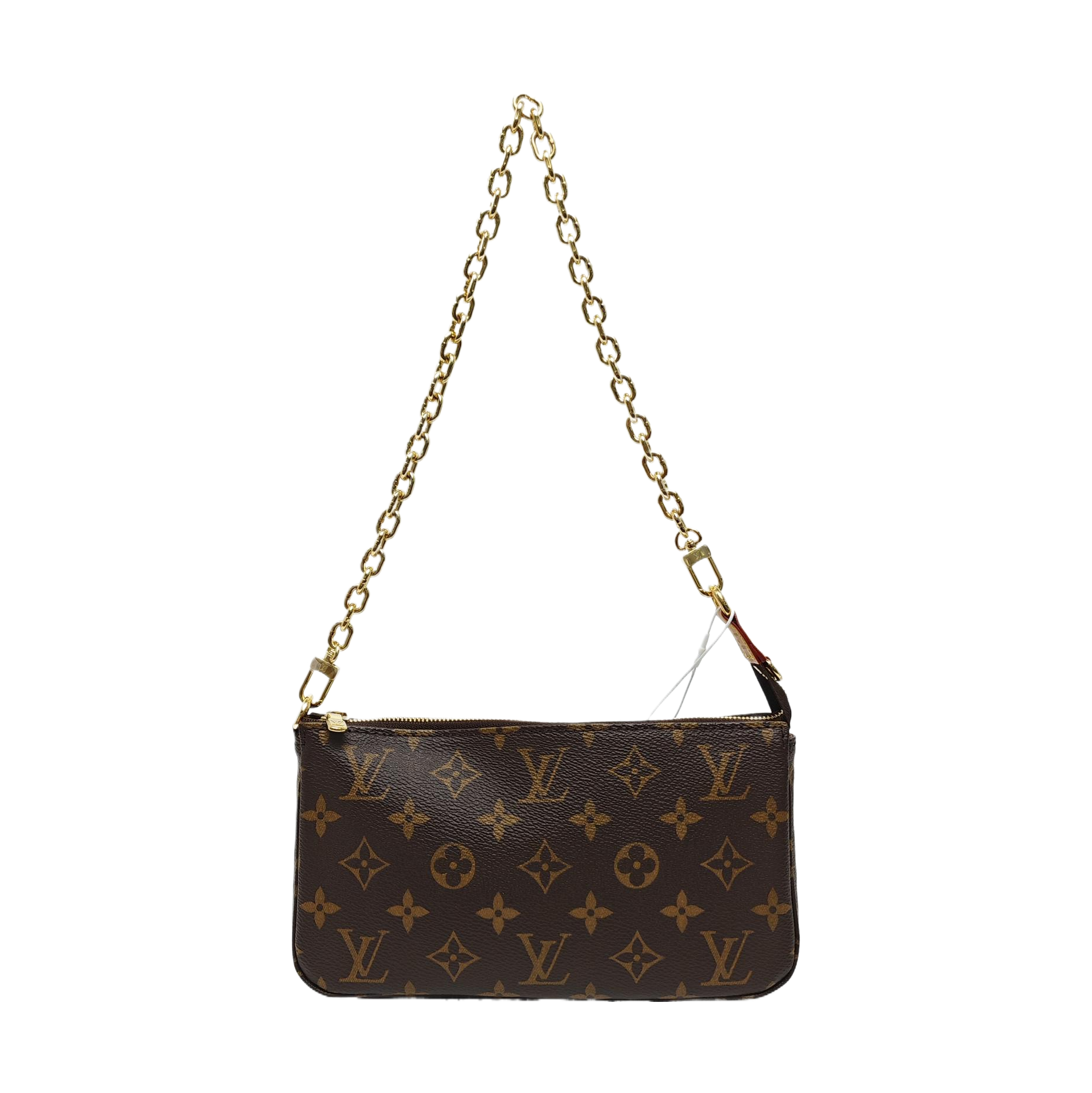 POCHETTE ACCESSOIRES GM Monogram Coated Canvas Brown