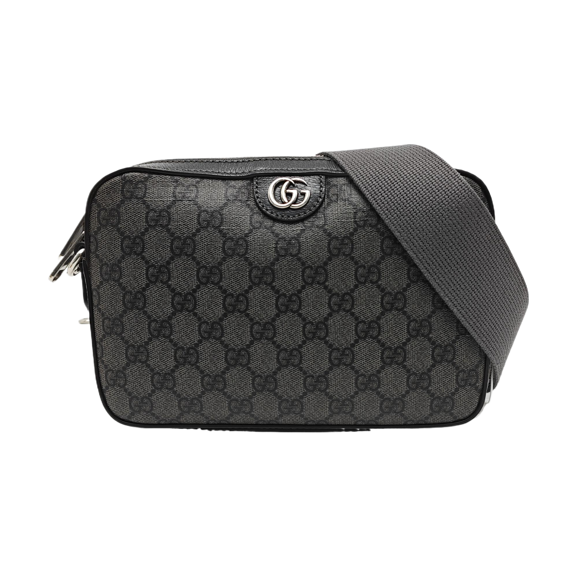 Ophidia Monogram Coated Canvas Gray