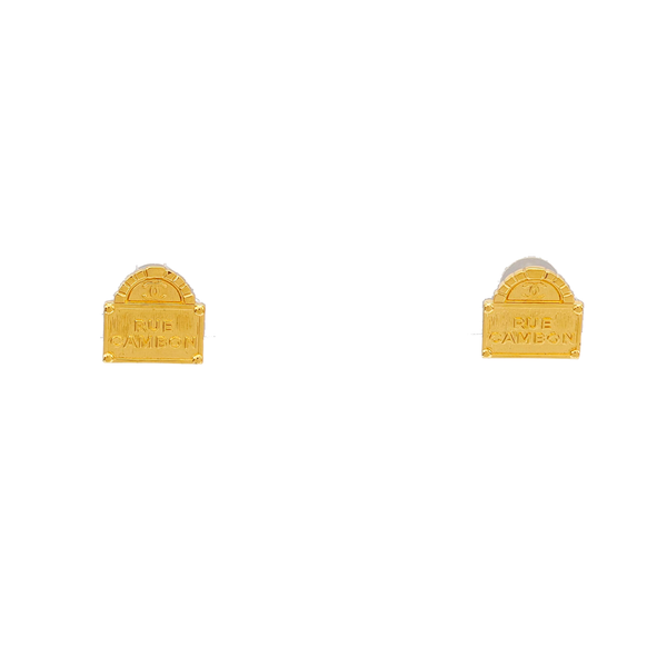 Metal Gold Stud Earrings