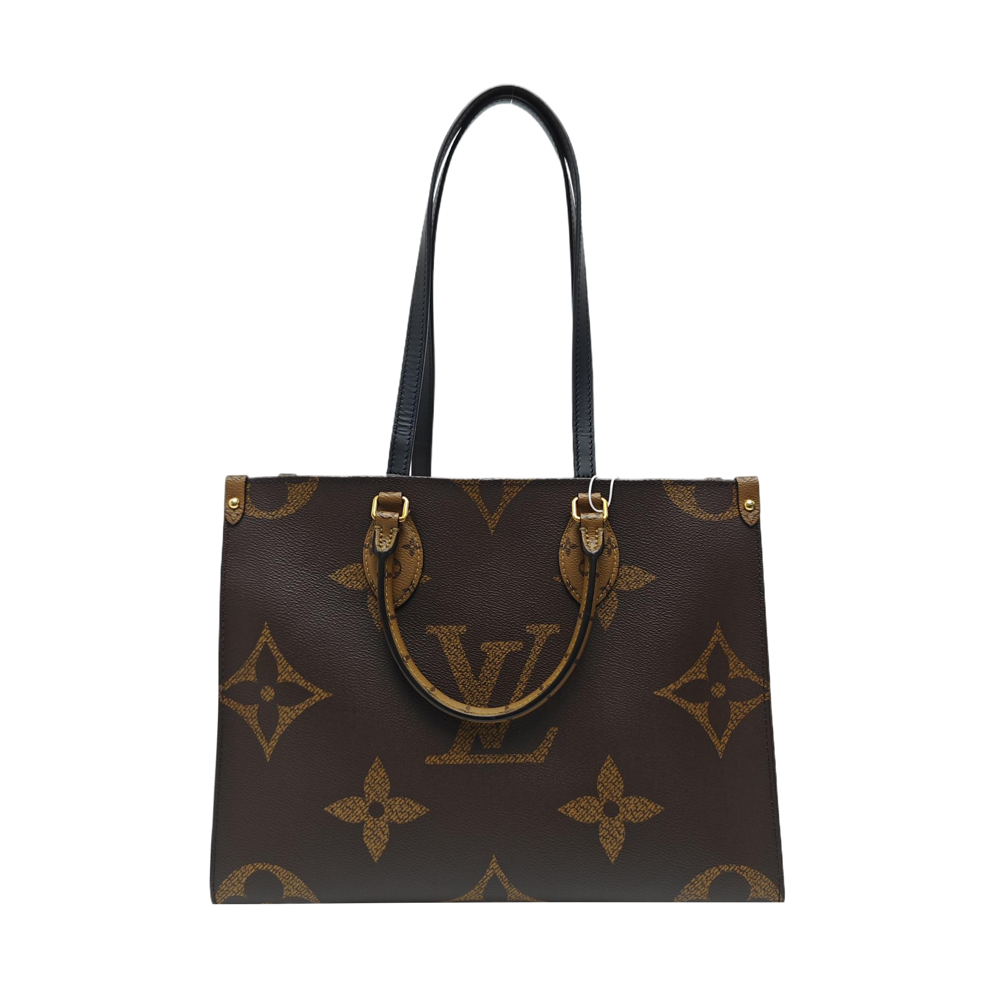 ONTHEGO MM Monogram Coated Canvas Brown