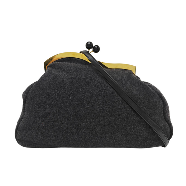 Fabric Shoulder Bag Gray