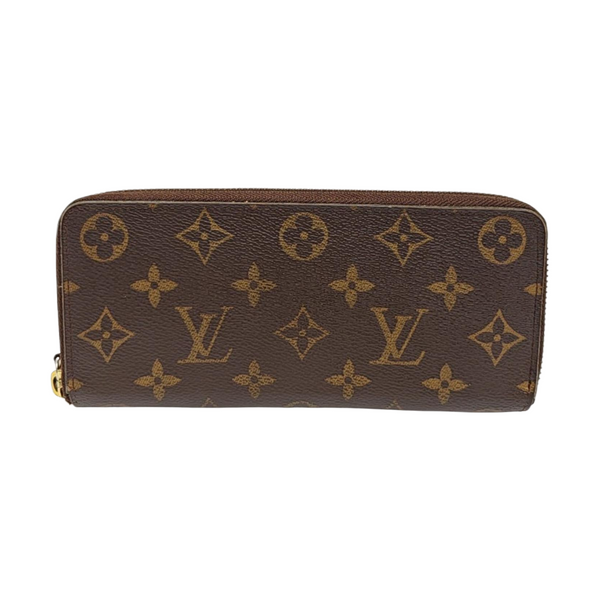 CLÉMENCE Monogram Coated Canvas Brown Wallet