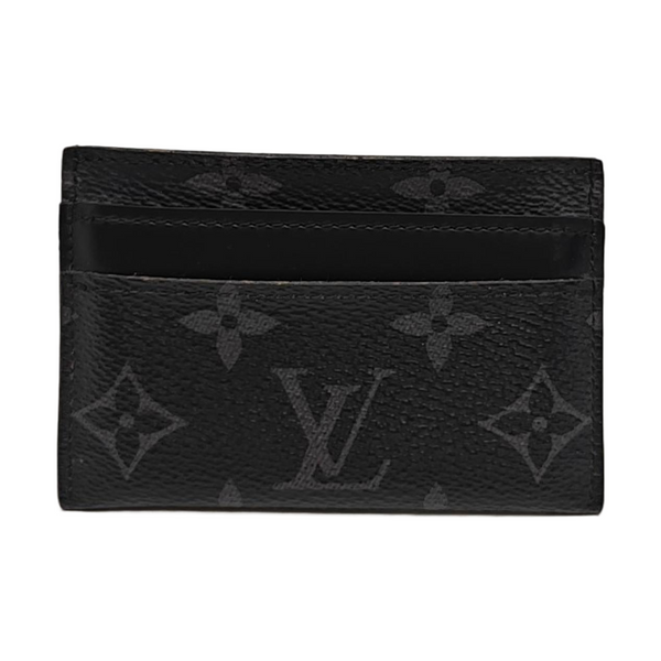 Monogram Coated Canvas Card Holder Black