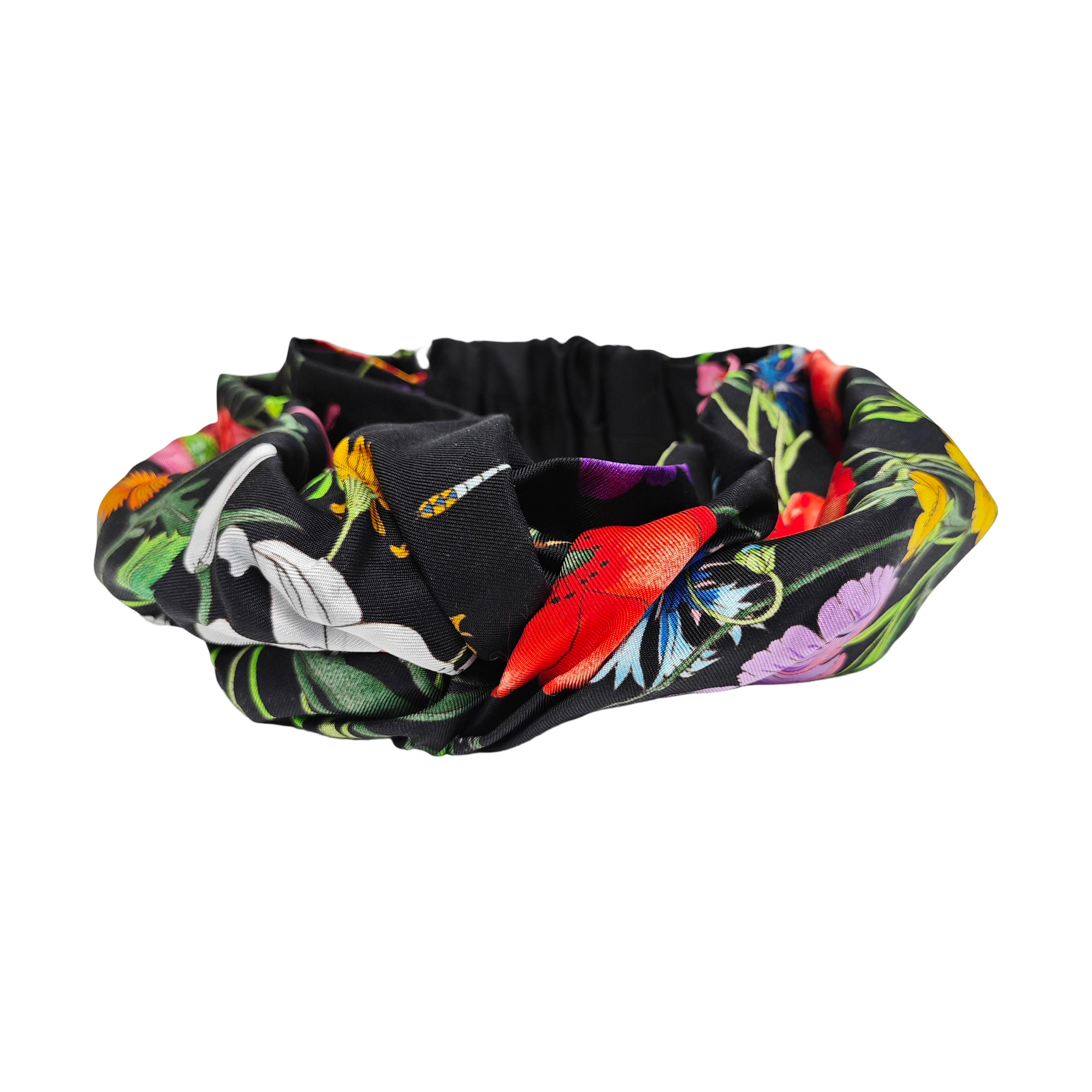 Mulberry Silk Headband Black