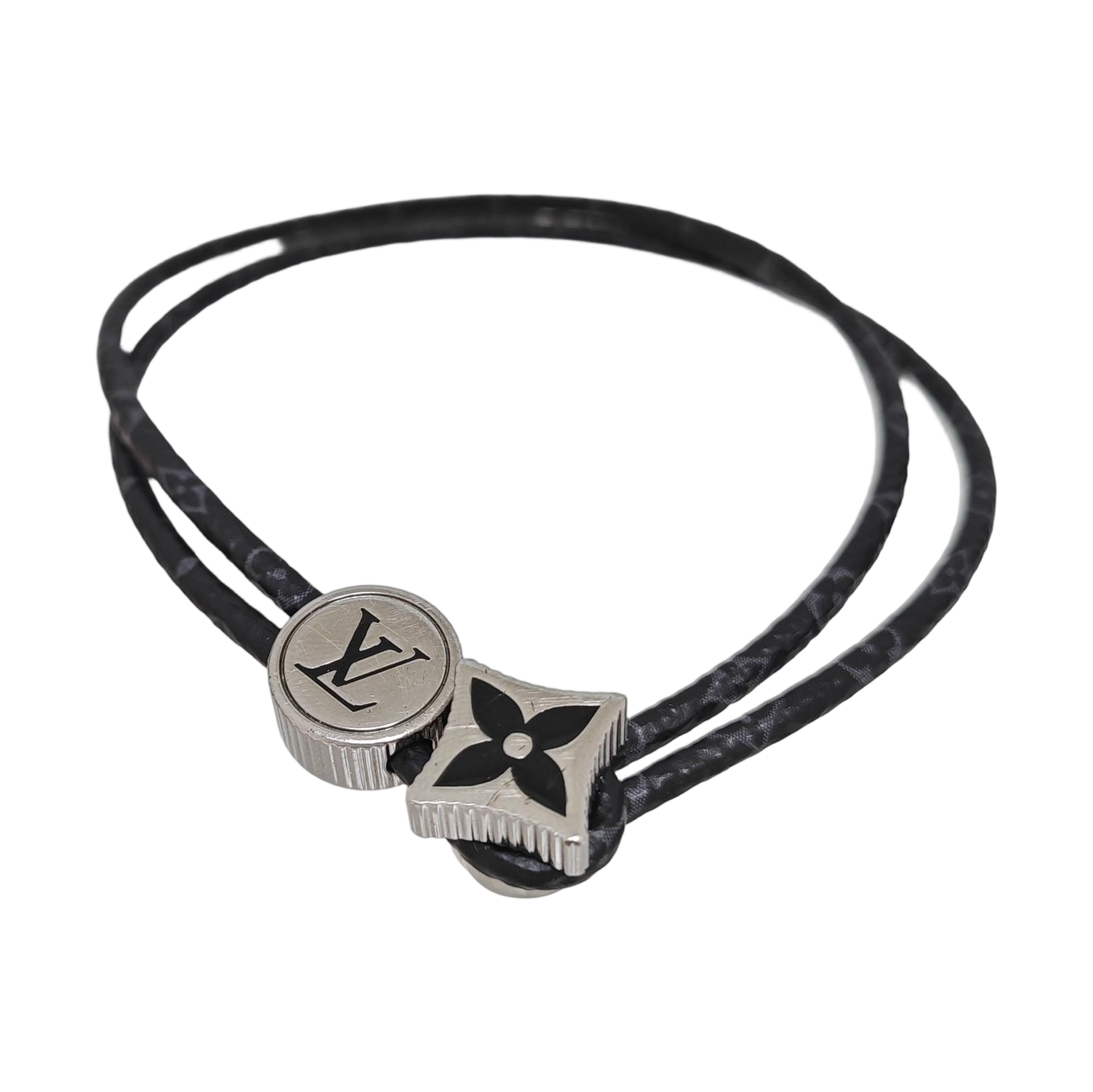 Coated Canvas Black Bangle
