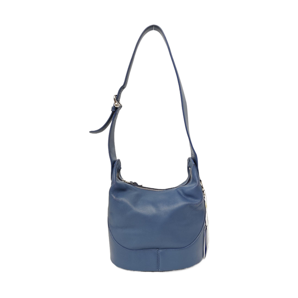 Calfskin Shoulder Bag Blue