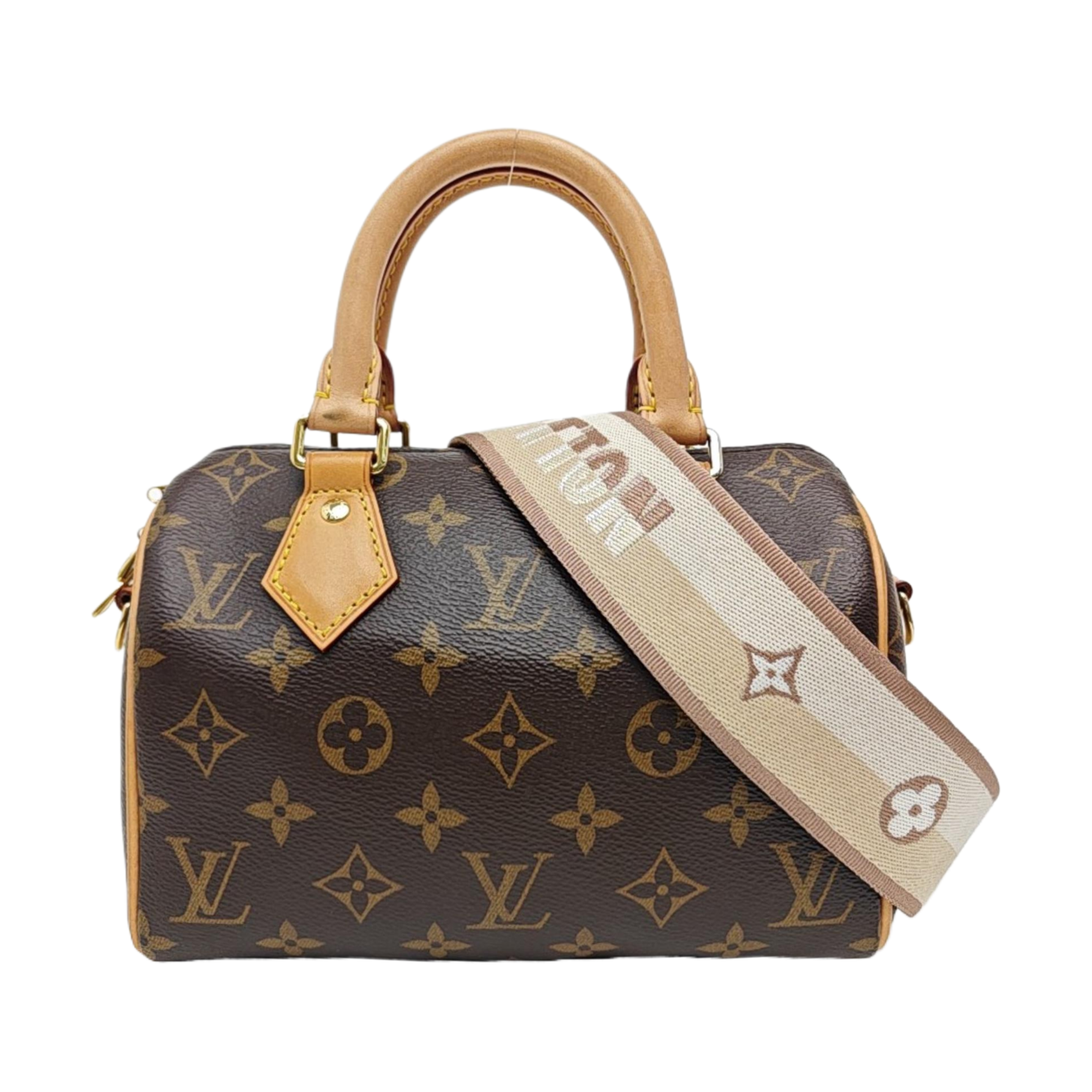 SPEEDY 20 Monogram Coated Canvas Brown