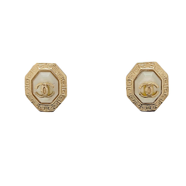 Metal Gold Stud Earrings
