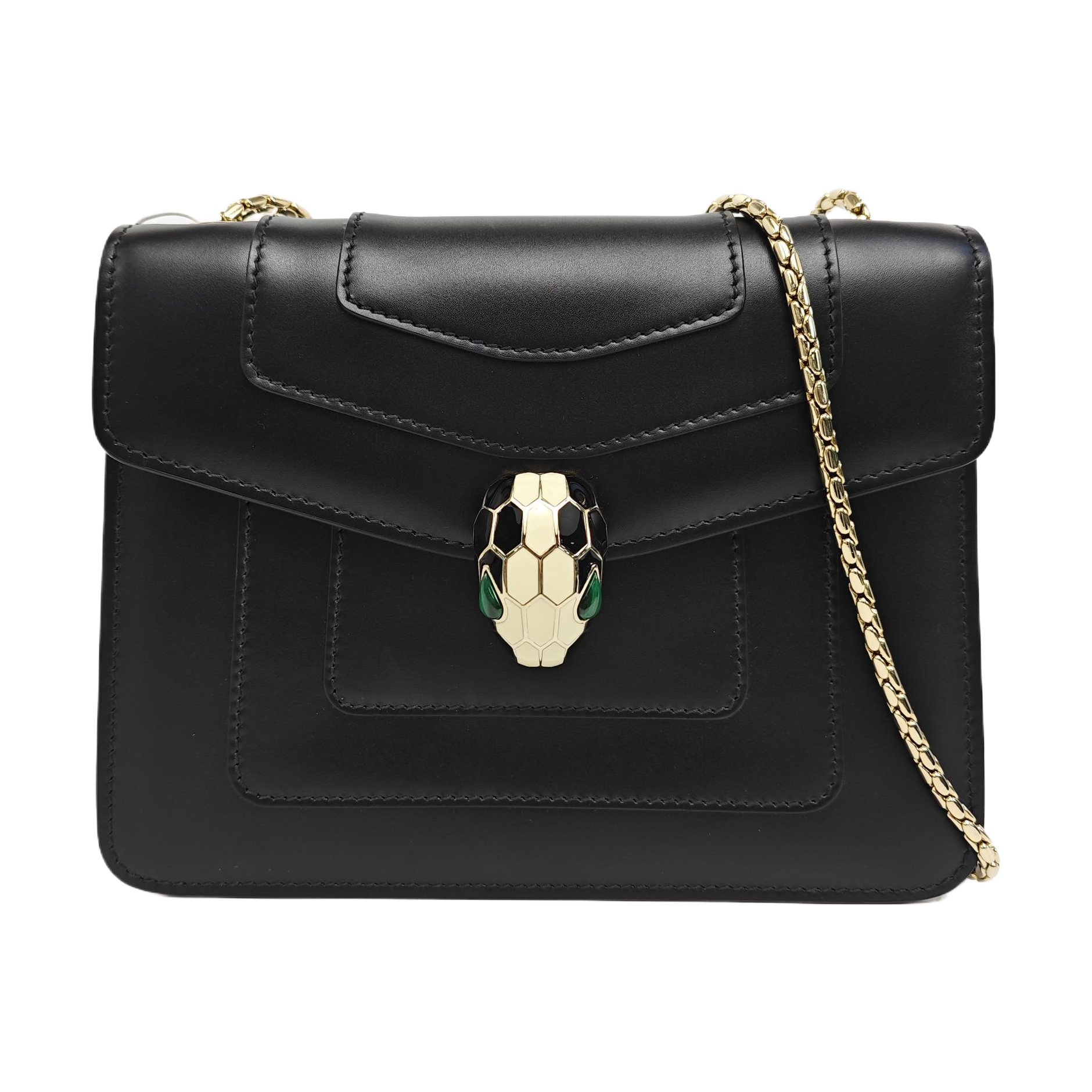 SERPENTI FOREVER Small Calfskin Black