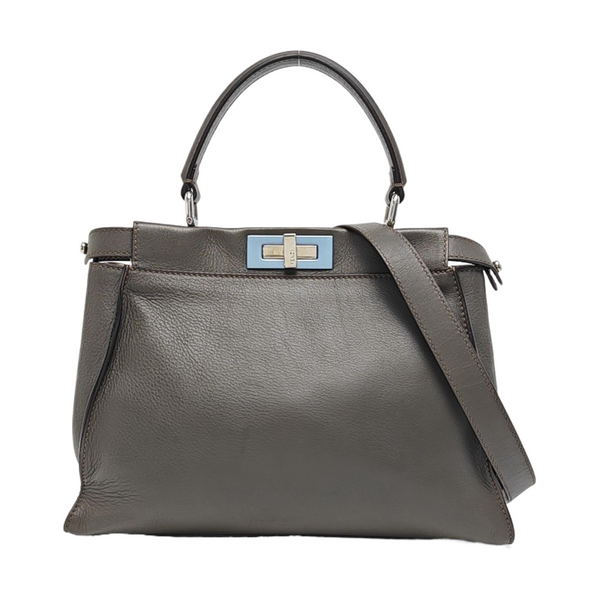 Authenticated pre-owned  Peekaboo Calfskin Gray - Shoulder Bag at Looply