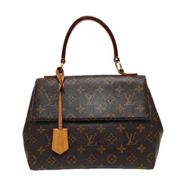 CLUNY PM Monogram Coated Canvas Brown