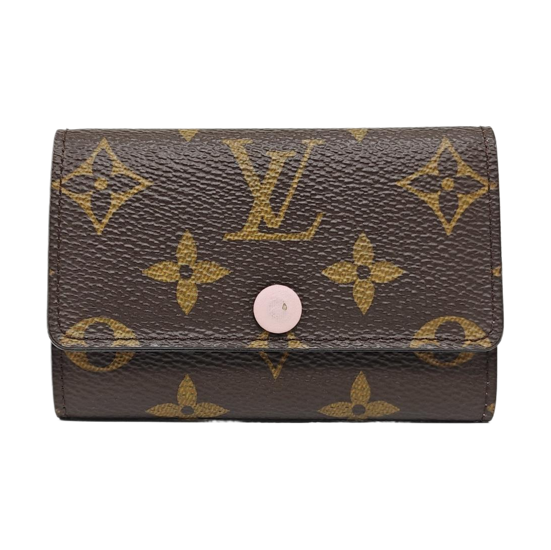 Monogram Coated Canvas Key Pouch Brown
